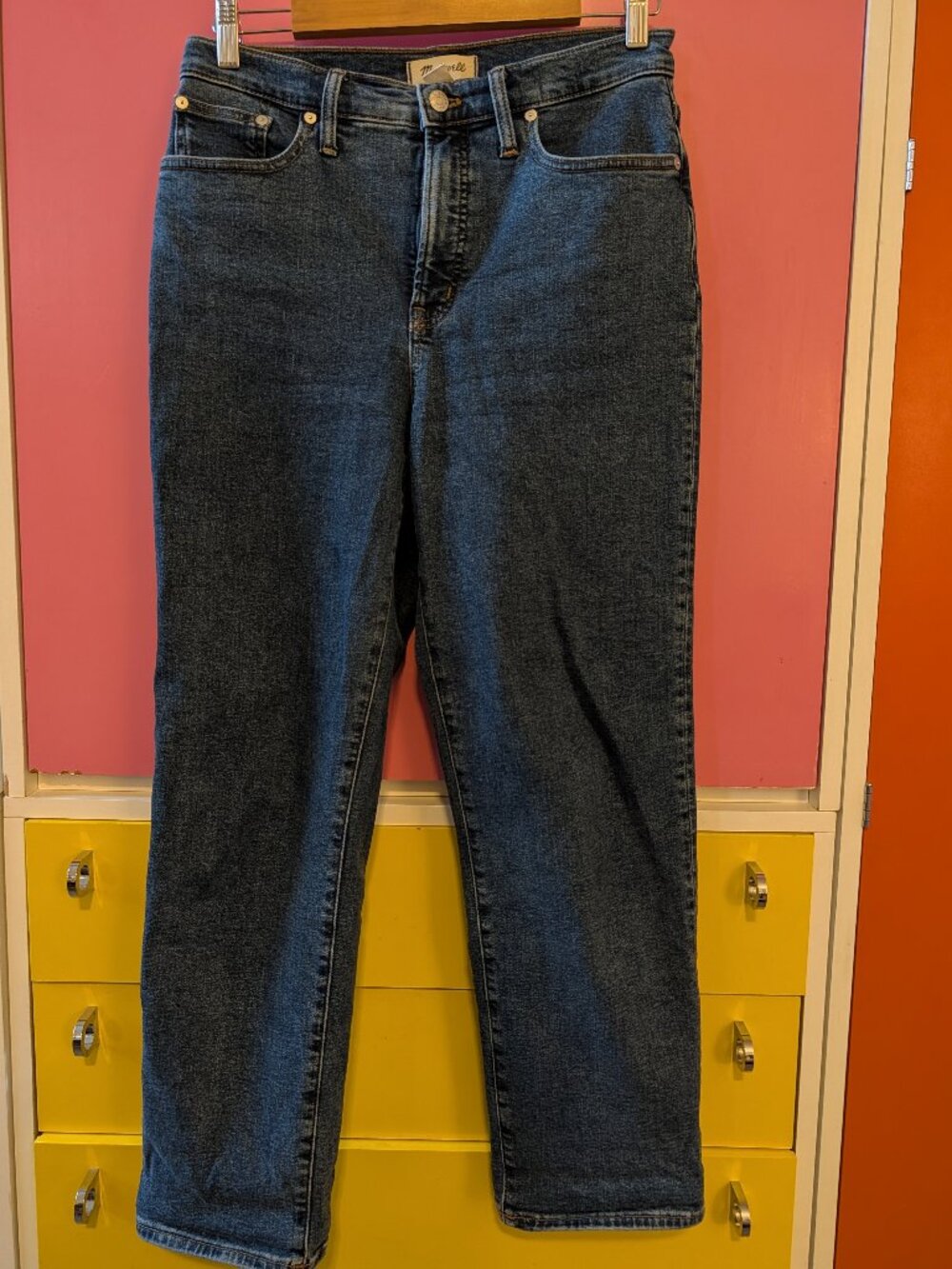 Madewell The Perfect Vintage Straight Jean | Dark Wash | Size 28
